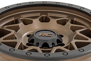 Wheel - Rough Country - 78 Series | Simulated Beadlock - Bronze/Black